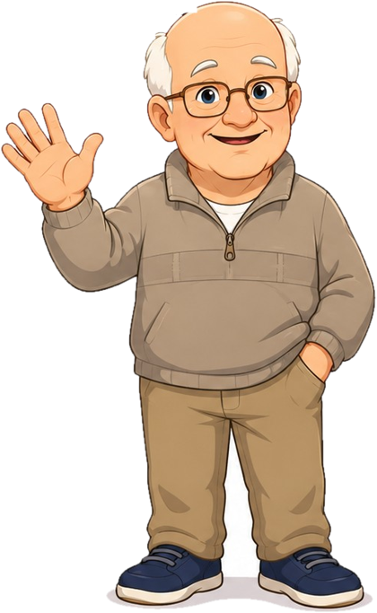 Otto waving